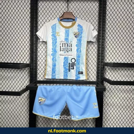 Malaga Thuisshirt Kinderen 2024-2025 | Officieel Voetbalshirt | Personaliseerbaar