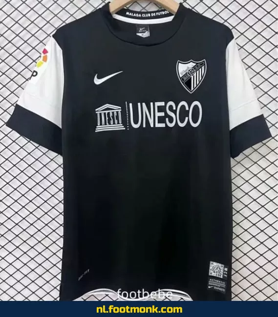 Retro Voetbalshirt Malaga 2013 Uitshirt Zwart - Originele Voetbalshirts Kopen