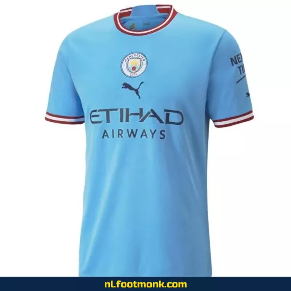 Manchester City Thuisshirt 2022-2023 – Blauw Voetbalshirt – Officieel Voetbaltenue – Heren & Dames – Fanwear Aanbieding