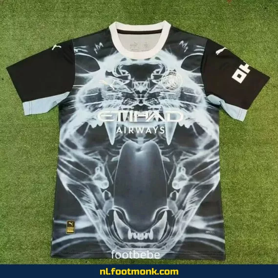 Manchester City 2024-2025 Speciale Editie Zwart Voetbalshirt – Officieel Voetbaltenue | Voetbalshirt Dames/Heren/Kinderen | Origineel Voetbalshirt met Optionele Bedrukking