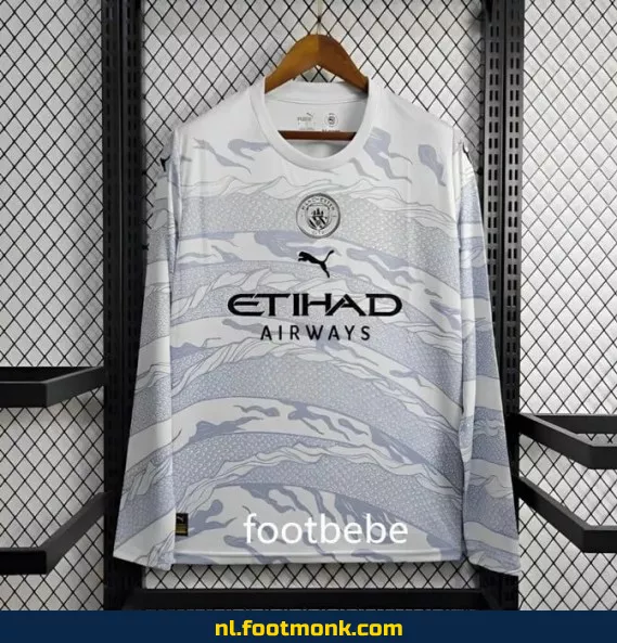 Manchester City 2024-2025 Lange Mouwen Voetbalshirt – Limited Edition Drakenjaar | Officieel Voetbalshirt | Heren & Dames | Fanwear Aanbieding