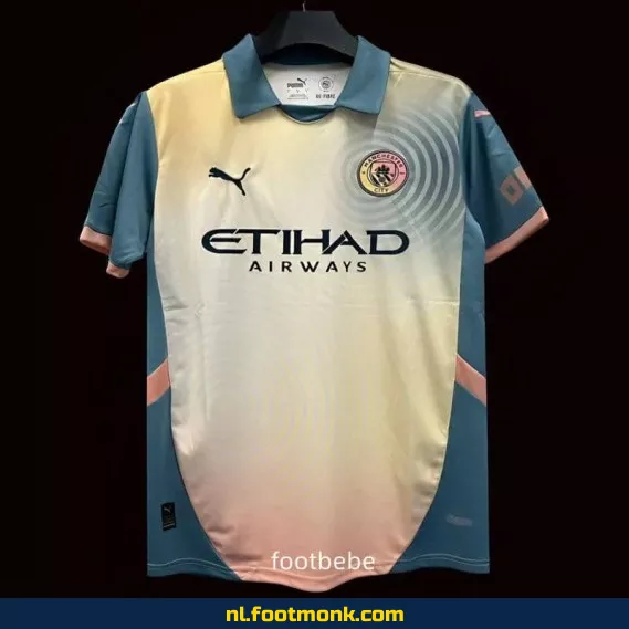 Manchester City 2024-2025 Voetbalshirt Noel Gallagher Fourth – Officieel Voetbalshirt voor Dames & Heren – Origineel Voetbalshirt met Bedrukking – Fanwear Aanbieding