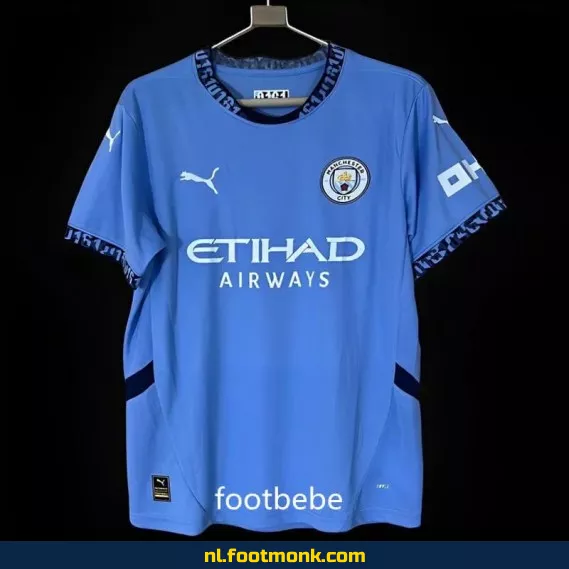 Manchester City Thuisshirt 2024-2025 – Blauw Voetbalshirt | Officieel Voetbaltenue | Heren, Dames & Kinderen | Origineel & Aanbieding