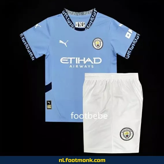 Manchester City Thuisshirt 2024-2025 voor Kinderen - Blauw Voetbalshirt | Officieel Voetbalshirt Kopen | Voetbalshirts Kinderen Aanbieding