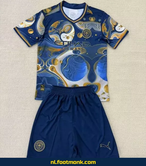 Manchester City Voetbalshirt Kinderen 2025-2026 – Officieel Concept – Personaliseerbaar