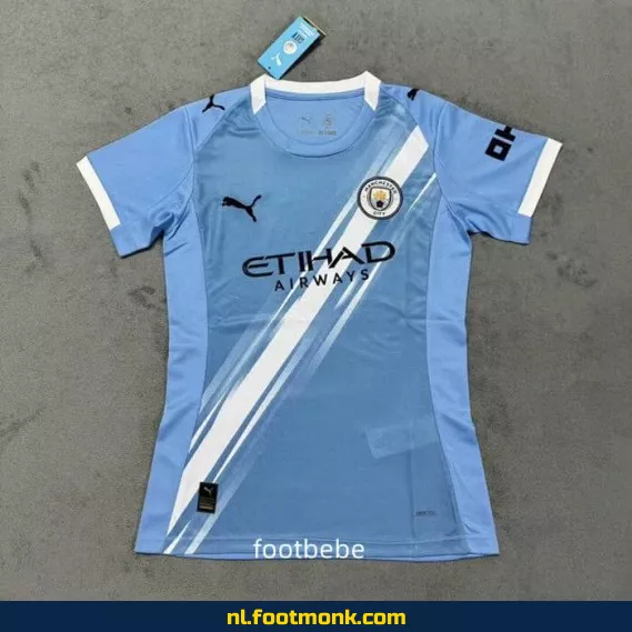 Manchester City Dames Thuisshirt 2025-2026 | Officieel Voetbalshirt | Voetbalshirts Dames