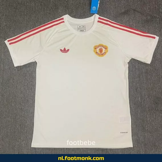 Manchester United Voetbalshirt 2024-2025 Wit – Officieel Voetbalshirt voor Dames & Heren – Origineel Voetbalshirt met Optie tot Personaliseren