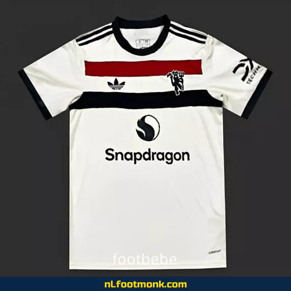 Manchester United Voetbalshirt 2024-2025 Derde Thuis – Wit | Officieel Voetbalshirt | Heren & Dames | Personaliseerbaar | Aanbieding