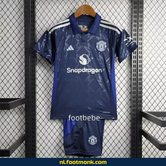 **Manchester United Voetbalshirt Kinderen 2024-2025 Uit – Officieel Voetbaltenue**