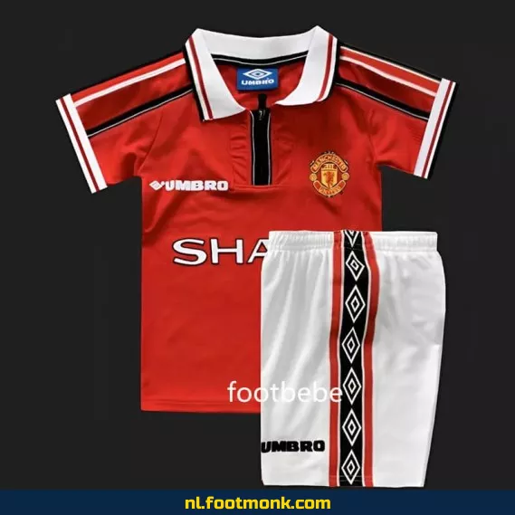 Vintage Manchester United Voetbalshirt Kinderen - Thuis 1998-1999 | Officieel Retro Shirt | Voetbalshirt Kopen