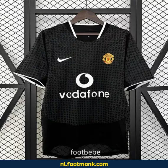 Manchester United Vintage Voetbalshirt 2003-2005 Uit Shirt - Officieel Retro Voetbalshirt voor Mannen en Vrouwen - Authentiek Voetbalshirt met Bedrukking