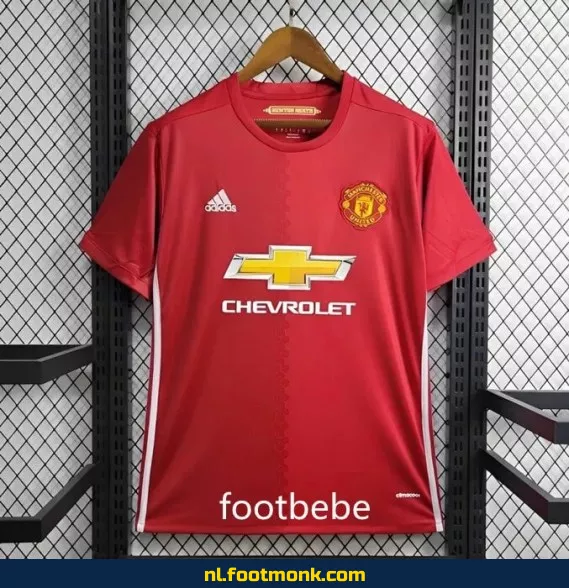 Manchester United Vintage Voetbalshirt 2016/2017 - Thuis - Officieel Retro Shirt - Voetbalshirts Dames/Heren - Origineel Voetbalshirt Kopen