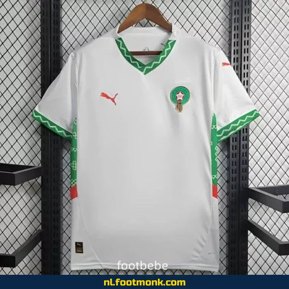 Marokko Voetbalshirt 2024-2025 Wit – Officieel Thuistenue | Voetbalshirts Dames & Heren