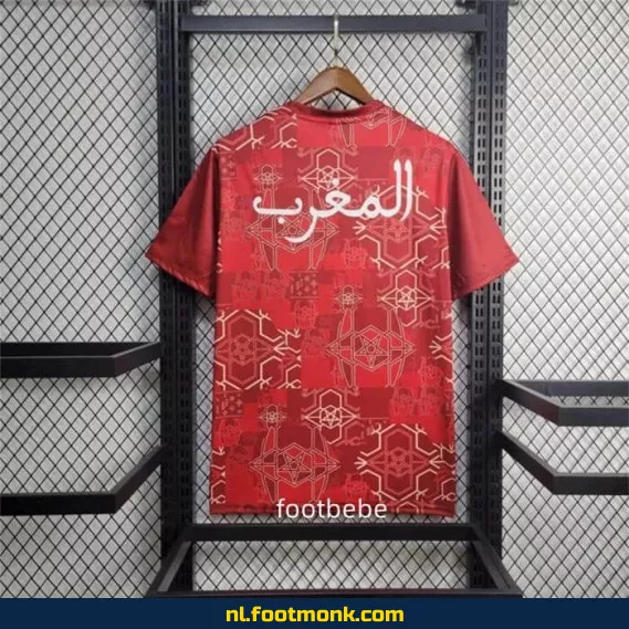 Marokko Trainingsshirt 2024-2025 Rood – Officieel Voetbalshirt | Fanwear, Customizen & Aanbiedingen