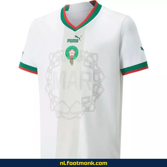 Marokko WK 2022 Uit-shirt – Officieel Voetbalshirt voor Dames & Heren – Fanwear | Origineel & Authentiek