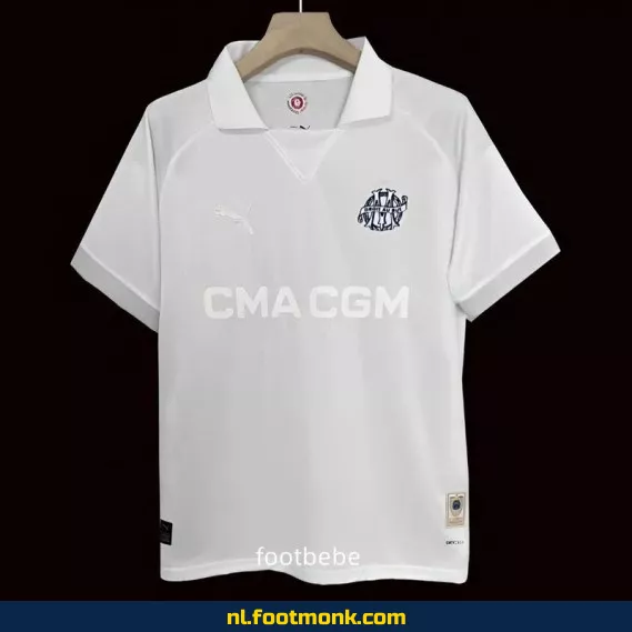 Olympique Marseille 2024-2025 125 jaar Herdenkingsshirt Wit – Officieel Voetbalshirt | Voetbalshirts Dames/Heren | Origineel Fanwear | Aanbieding