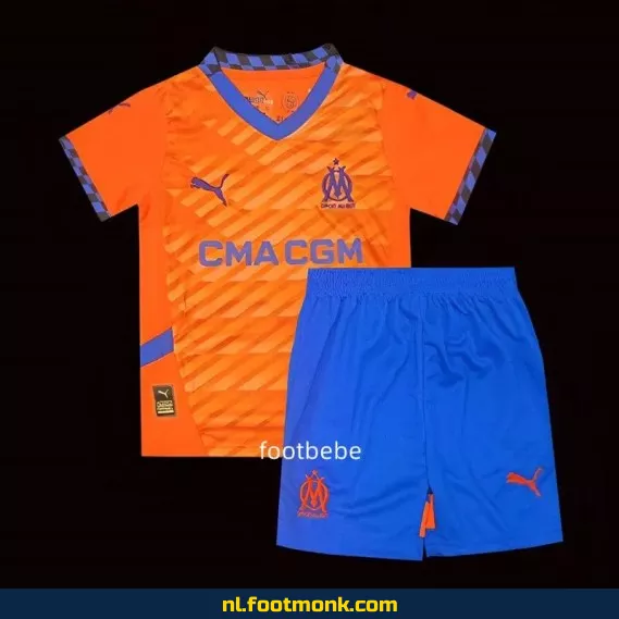 Orange Marseille Voetbalshirt Kinderen 2024-2025 – Derde Tenue | Officieel Voetbalshirt | Voetbalshirt Kopen Online