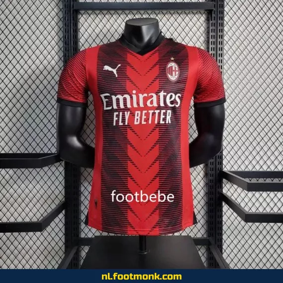 AC Milan Thuisshirt 2023-2024 – Officieel Voetbalshirt | Dames & Heren | Met Bedrukking | Snelle Levering