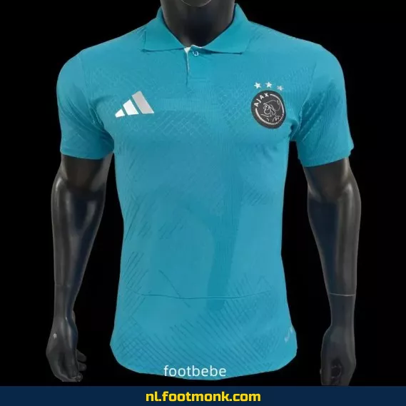 Ajax 2025 Wedstrijd Polo Voetbalshirt - Blauw | Officieel Voetbalshirt | Heren & Dames | Fanwear