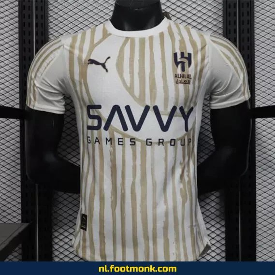 Al-Hilal Saudi 2025-2026 Offi c ieel Voetbalshirt - Blanc Cassé - Koop Nu | Authentiek Voetbalshirt voor Supporters