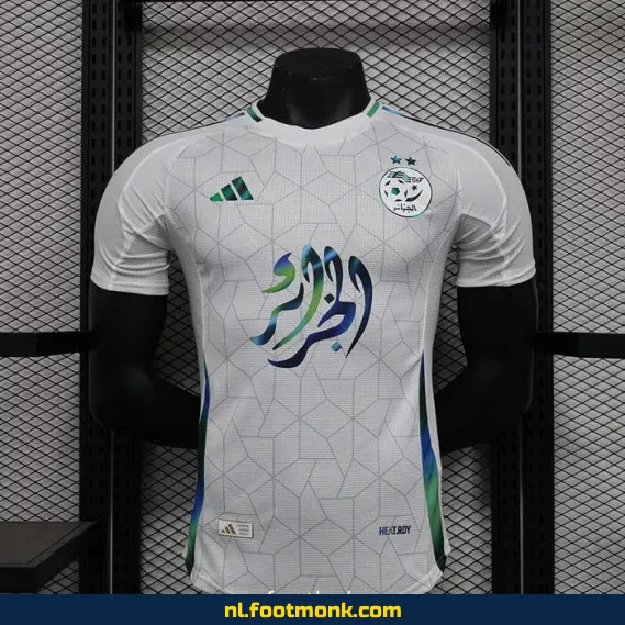 Algerije Thuisshirt 2024-2025 - Wit Voetbalshirt | Officieel Fanwear | Personaliseerbaar