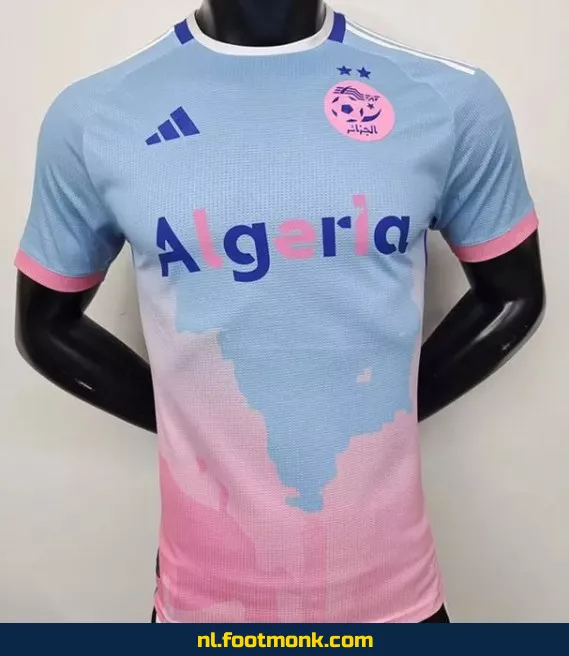 Officieel Algerije Voetbalshirt 2024-2025 - Blauw - Origineel Voetbaltenue - Fanwear voor Supporters - Dames & Heren