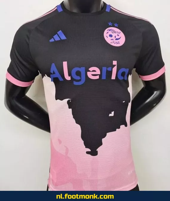 Officieel Algerije Thuisshirt 2024-2025 - Zwart - Voetbalshirt voor heren en dames - Origineel voetbaltenue - Fanwear