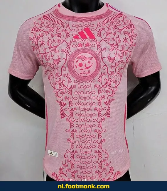 Algerije Thuisshirt 2024-2025 Roze - Officieel Voetbalshirt | Fanwear | Personaliseerbaar