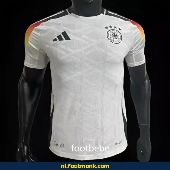 Officieel Duits Thuisshirt Euro 2024 – Wit Voetbalshirt (Herendames/kinderen) – Origineel, Personaliseerbaar