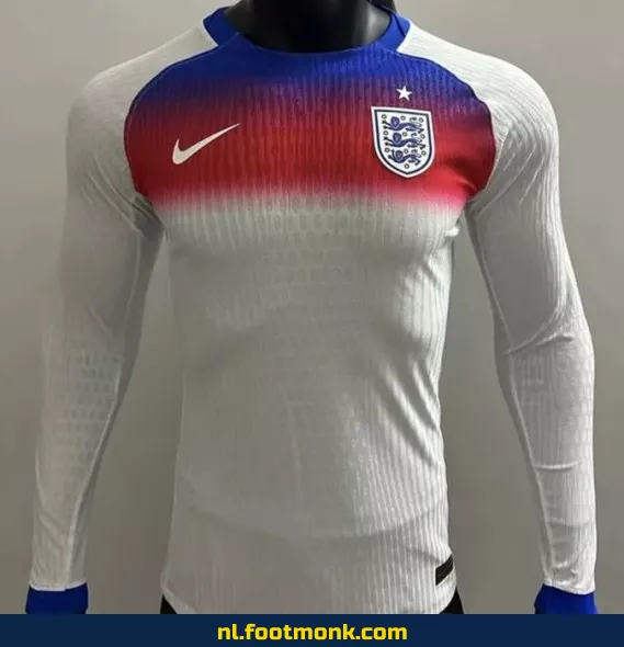 Engeland Thuisshirt 2025 – Wit Lange Mouwen – Officieel Voetbalshirt