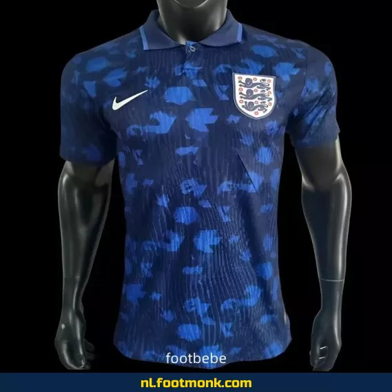 Engeland 2025 Voetbalshirt Polo Blauw – Officieel Voetbaltenue | Heren & Dames | Personaliseerbaar