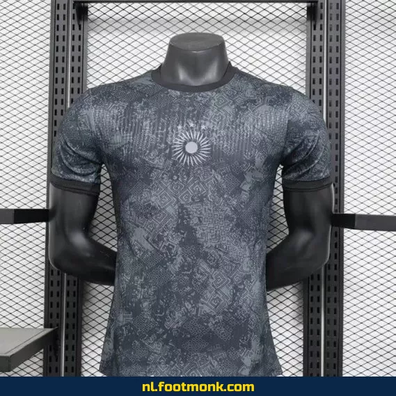 Argentijns Voetbalshirt 2024-2025 - La Pulga Zwart - Officieel Thuistenue - Voetbalshirt Dames/Heren - Fanwear Aanbieding