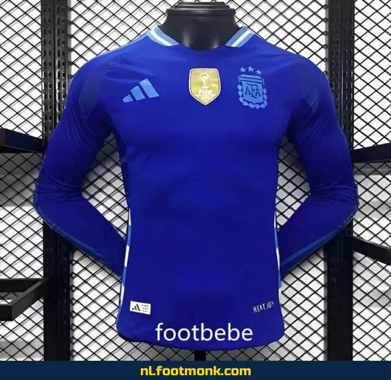 Argentijns voetbalshirt 2024 uit-thuis lange mouwen - Officieel voetbaltenue