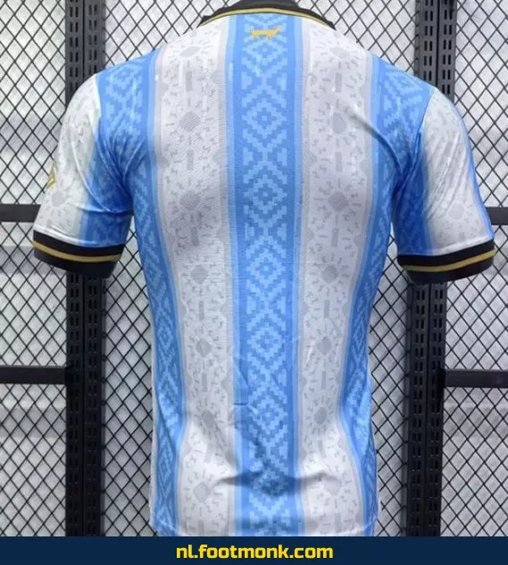 Argentijns voetbalshirt 2024-2025 – Officieel Messi 'La Pulga' thuisshirt in wit/blauw – Authentiek voetbaltenue voor heren en dames