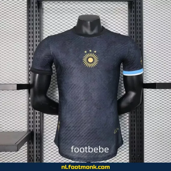Argentinië Voetbalshirt 2023-2024 – La Pulga Speciale Editie Zwart – Officieel Voetbalshirt