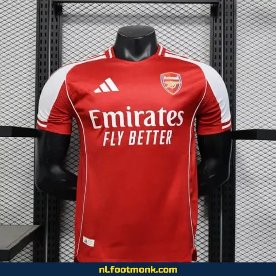 Officieel Arsenal Thuisshirt 2025/2026 – Voetbalshirt voor heren, dames en kinderen | Origineel voetbaltenue met optionele bedrukking