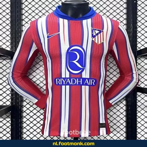 Atletico Madrid Thuisshirt 2024-2025 Lange Mouwen – Officieel Voetbalshirt