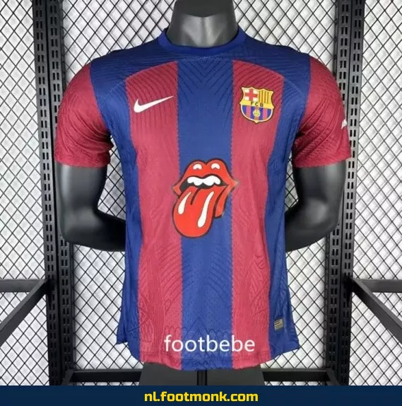 FC Barcelona Voetbalshirt 2023-2024 Rolling Stones Editie – Officieel Shirt voor Supporters | Heren & Dames | Origineel, Bedrukbaar & Personaliseerbaar