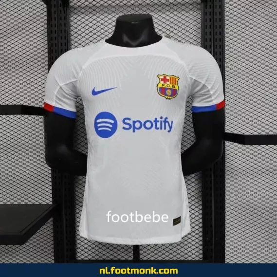 FC Barcelona Uit Thuisshirt 2023-2024 - Wit | Officieel Voetbalshirt | Heren & Dames | Origineel | Personaliseerbaar | Snelle Levering