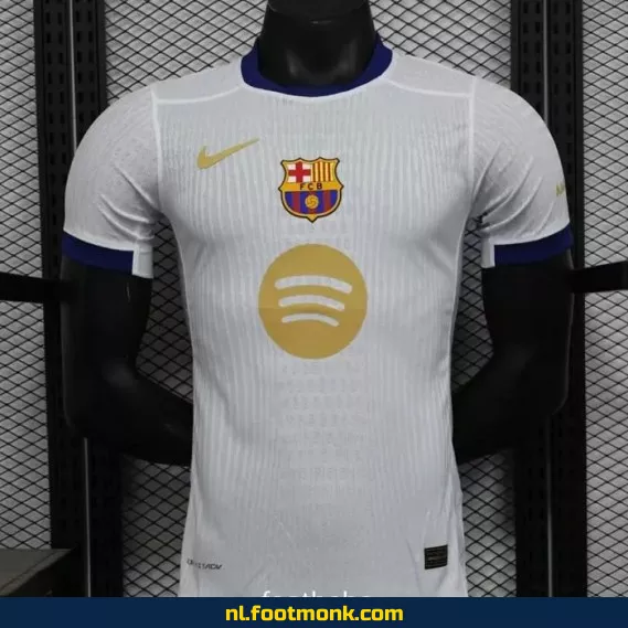 FC Barcelona 2024 Thuisshirt - 125-jarig Jubileum Wit – Officieel Voetbalshirt voor Supporters | Heren, Dames & Kinderen | Origineel & Authentiek