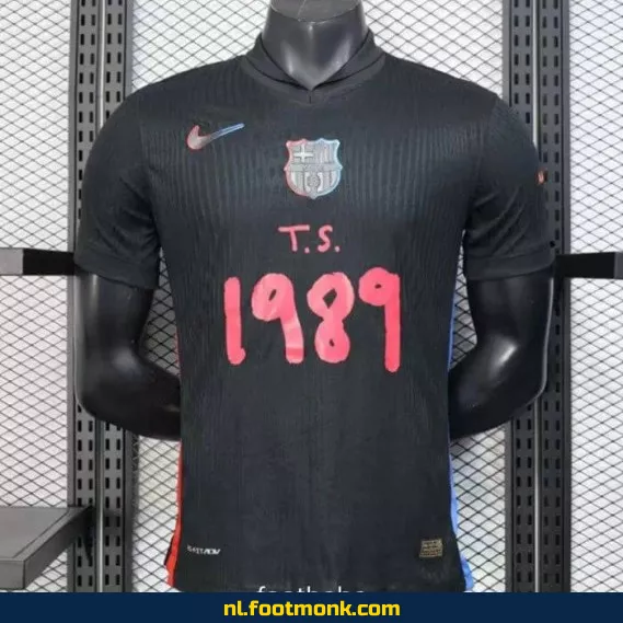 FC Barcelona 2025 Thuisshirt T.S. 1989 Zwart – Officieel Voetbalshirt | Heren & Dames | Origineel, Personaliseerbaar & Aanbieding