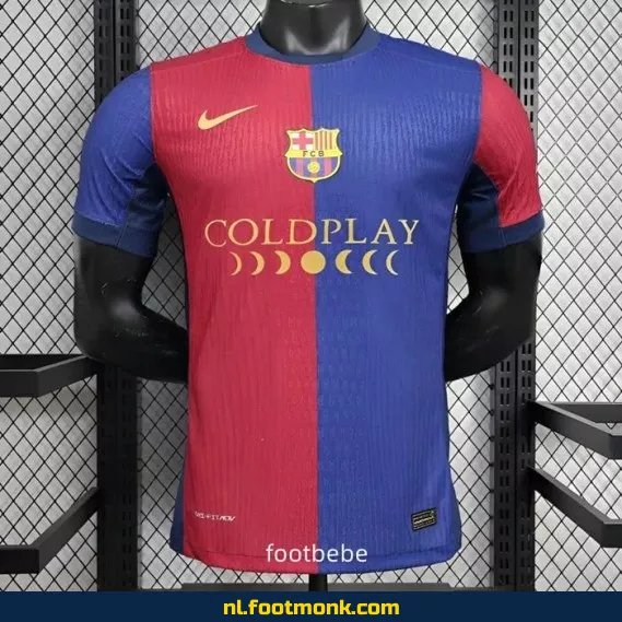 FC Barcelona Thuisshirt 2024-2025 – Officieel Coldplay Voetbalshirt – Koop Nu Online | Voetbalshirts Dames & Heren | Originele Voetbaltenues
