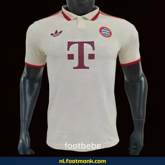 Bayern Munich Derde Thuisshirt 2024-2025 – Wit Voetbalshirt | Officieel | Heren, Dames & Kinderen | Personaliseerbaar