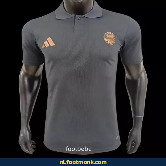 Bayern Munich 2025 Polo Voetbalshirt Zwart – Officieel Voetbaltenue | Heren & Dames | Fanwear Aanbieding