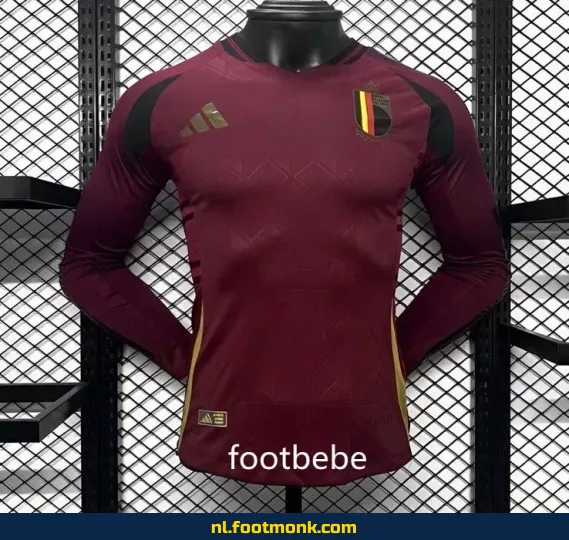 Belgisch Thuisshirt 2024 Lange Mouwen – Officieel Voetbalshirt | Koop Nu