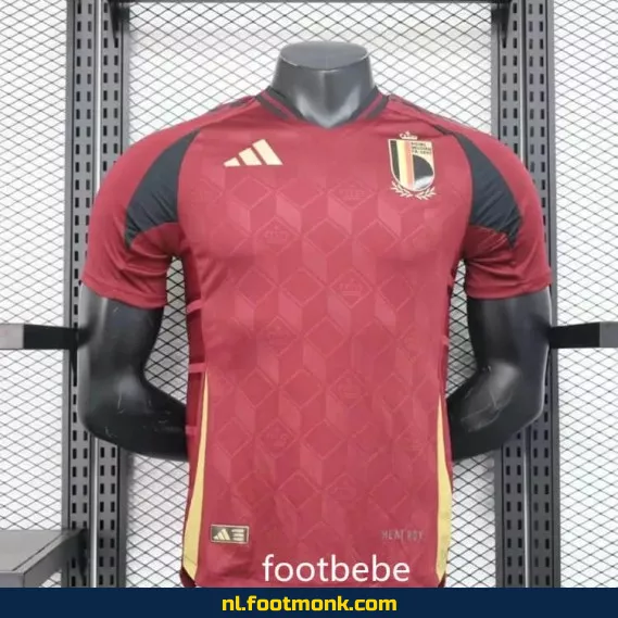 Origineel Belgisch voetbalshirt Euro 2024 thuistenue rood – Koop nu online
