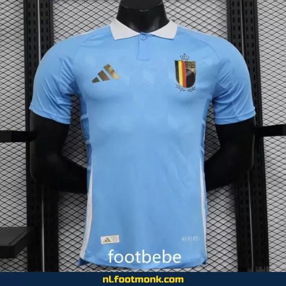 Voetbalshirt België Euro 2024 Exterieur Blauw – Officiële Replica Voetbalshirts voor Fans