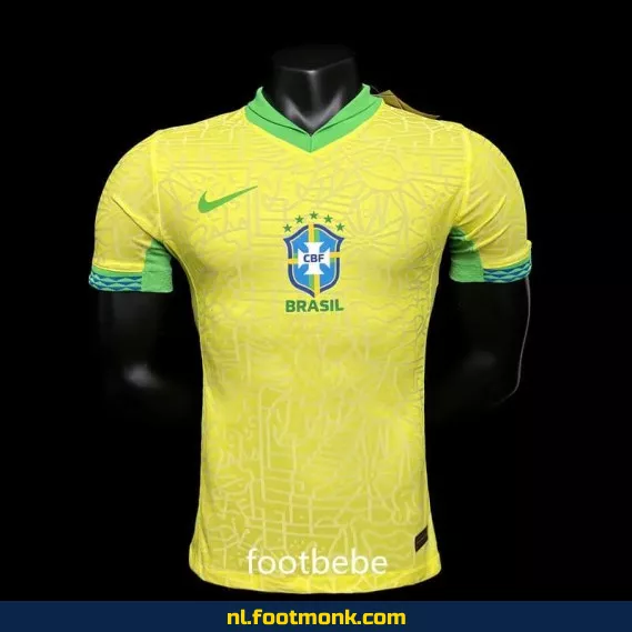Brazilië 2023-2024 Geel Trainingsshirt – Officieel Voetbalshirt voor Supporters | Voetbalshirts Dames & Heren
