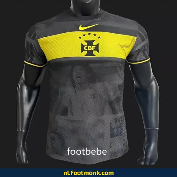 Brazilië Thuisshirt 2023-2024 - Zwart Geel - Officieel Voetbalshirt - Heren/Dames/Kinderen - Fanwear Aanbieding
