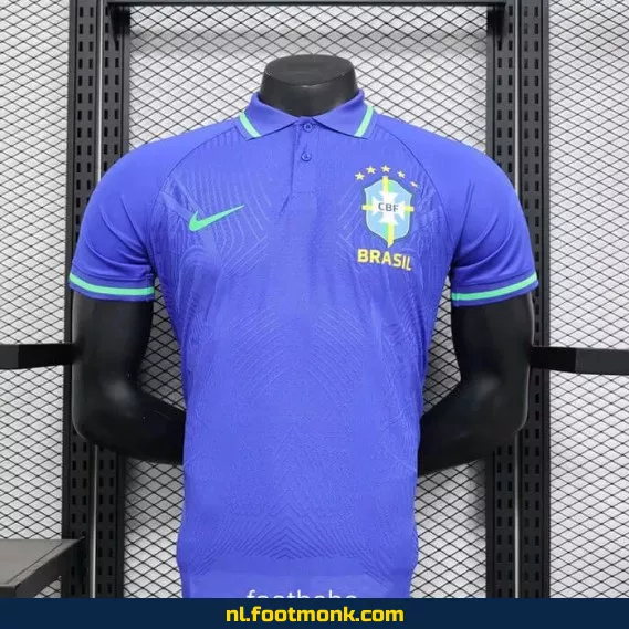 Brazilië 2024-2025 Voetbalshirt Polo Blauw – Officieel Thuistenue | Voetbalshirts Dames & Heren